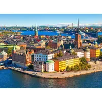 Papermoon Fototapete Stockholm Old Town", bunt, Fototapeten Tapeten