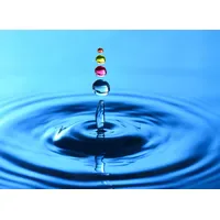 Papermoon Fototapete Splash Droplets", bunt, Fototapeten Tapeten