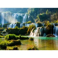 Papermoon Fototapete Kowloon Waterfall", bunt, Fototapeten Tapeten