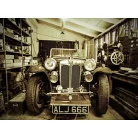 Papermoon Fototapete Vintage Sports Car", bunt, Fototapeten Tapeten