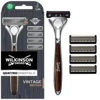 Wilkinson Sword Quattro Herren Rasierer Vintage Edition - für