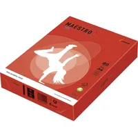 MAESTRO color Intensiv A4 80 g/m2 500 Blatt korallenrot