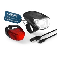 Ansmann Fahrradbeleuchtung schwarz