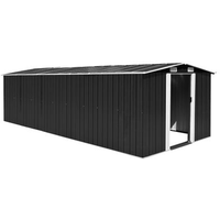 VidaXL Geräteschuppen 5,66 x 2,45 m anthrazit