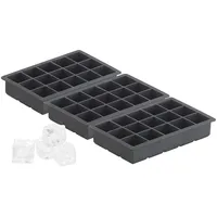 Pearl Silikon-Eiswürfelform für 15 kleine Würfel 3x3x3cm, 3er-Set je