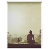 Lichtblick Rollo Klemmfix 100 x 150 cm Tempel Borobudur/orange