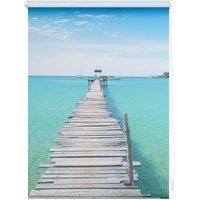 Lichtblick Seitenzugrollo El Mar 70 x 150 cm blau