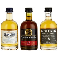Ledaig Single Malt Miniaturenset - schottische Whiskyreise - Bunnahabhain,