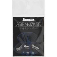 IBANEZ Grip Wizard Sand Grip Flat Pick - blau
