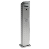 VAR Abfallsammler/Ascher-Säule SG 115 Alu eloxiert 2 l/5 l