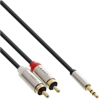 InLine Slim Audio Kabel Klinke 3,5mm ST an 2X