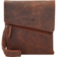 GREENLAND Nature Montenegro Umhängetasche Leder 23 cm braun