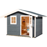 Weka Gartenhaus 123 3,01 x 2,95 m grau