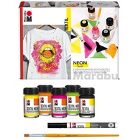 Marabu Textil Neon Set 4 St. 15 ml mehrfarbig