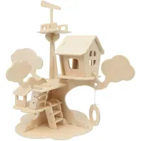 Marabu KiDS 3D Holzpuzzle Baumhaus 37 St. 28 x