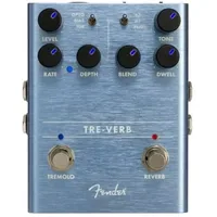 Fender Tre-Verb, Effektpedal für Gitarre, Digitales Reverb/Tremolo