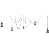 GLOBO Lighting Hängeleuchte Metall schwarz, 5x E27