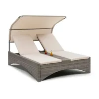 Blumfeldt Eremitage Double Lounger Sonnenliege 200 x 160 x