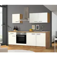 Flex-Well Küchenzeile Vintea 210 cm weiß