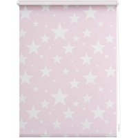 Lichtblick Rollo Klemmfix, ohne Bohren, Verdunkelung, Sterne rosa -