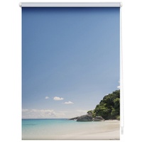 Lichtblick Rollo Klemmfix, 70x150 cm Südseeinsel blau
