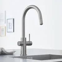 Grohe Red Mono Standventil und Boiler Größe M supersteel