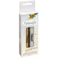 Folia Perlenstifte Gold - Silver, 30 ml, 2er Set