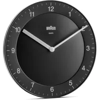 Braun BC 06 B Quarzwanduhr analog schwarz