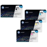 HP Original 647A/ 648A Toner 4er Set schwarz, cyan,