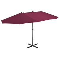 VidaXL Sonnenschirm 460 x 270 cm bordeauxrot