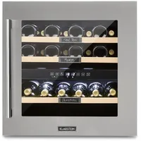 Klarstein Vinsider 36 Weinkühlschrank 2 Kühlzonen 5-22°C 94l Edelstahl