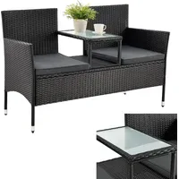 Juskys Monaco 133 x 63 x 84 cm schwarz