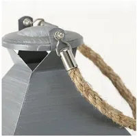 Boltze Laternen-Set Hannibal Indoor Eisen grau H24-55 cm 3er