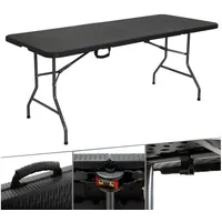 Arebos Klapptisch 180 x 75 x 74 cm schwarz