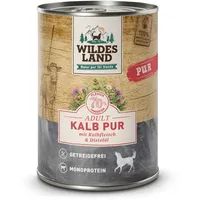 Wildes Land PUR Adult Kalb mit Distelöl 6 x