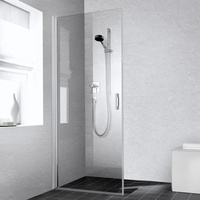 Kermi Liga Pendeltür LI1EL083181AK 83x185cm, silber mattglanz, ESG klar,