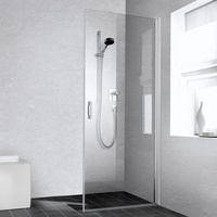 Kermi Liga Pendeltür LI1ER083181AK 83x185cm, silber mattglanz, ESG klar,