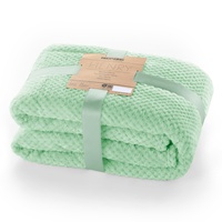 DecoKing Kuscheldecke 170x210 cm Pfefferminze Decke Microfaser Wohndecke Tagesdecke