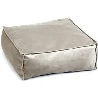 Designed by Lotte Velveti Liegekissen Katze, Samt, grau, 50x50x20