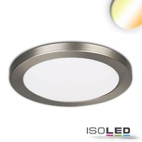 ISOLED LED Aufbau/Einbauleuchte Slim Flex, 18W, nickel gebürstet ColorSwitch