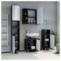 Vicco Midischrank Fynn Anthrazit/Weiß Hochglanz 30 x 95 cm