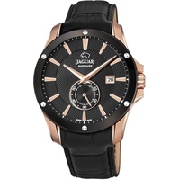 Jaguar J882/1 Herren-Armbanduhr Acamar 44 mm, Lederarmband, Schwarz