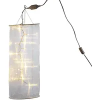 Lunartec LED Lichtsäule: Organza-Lichterschlauch-Skulptur mit 20 LEDs, 60 cm