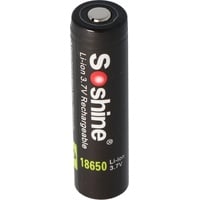 Soshine 18650 3400mAh 3,6V, 3,7V Li-Ion-Akku 68,2x18,45mm PCB geschützt