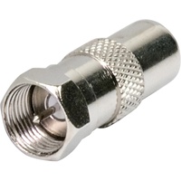 Schwaiger Adapter für IEC-Buchse/F-Buchse silber