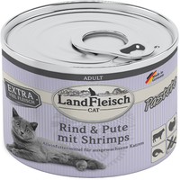LandFleisch Adult Pastete Rind, Pute & Shrimps 6 x