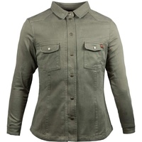 John Doe Motoshirt XTM Oliv Motorradjacke mit Protektoren CE,