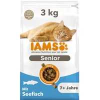 Iams Senior Katzenfutter mit Fisch 3 kg