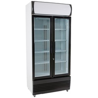 Saro Getränkekühlschrank mit Werbetafel - 2-türig Modell GTK 580