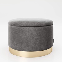 PLAYBOY Pouf "SUE" Grau,